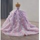 Royal Amethyst Ombre Formal Gown – Floral-Embellished Quinceañera & Debut Dress