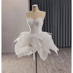 Two-in-One Wedding Dress: Detachable Tulle Overskirt for Ceremony & Reception