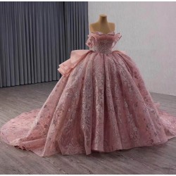 Whispering Pink Puff Dress - Sophisticated Tulle Ballgown for Special Occasions