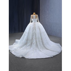 Ball Gown Wedding Dresses Long Sleeve Women Bridal Gown 2024 Custom Dress Party Robe de mariage