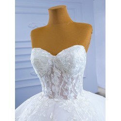 Sleeveless Wedding Dress Vintage Ball Gown Bridal Gown Floor length Bride Dresses Vestidos De Novia