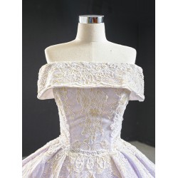 Tulle Lilac Sweet 15 16 Dress Strapless Floral Appliques Women Quinceanera Dresses Cocktail Gown